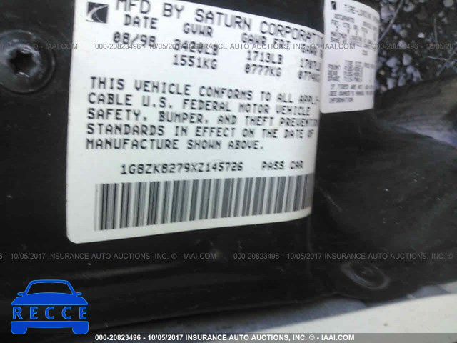 1999 Saturn SW2 1G8ZK8279XZ145726 image 8