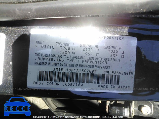 2010 Mazda 3 JM1BL1SF1A1307891 image 8