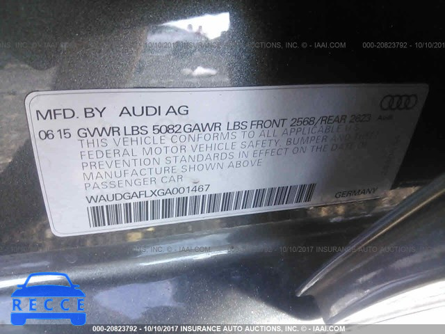 2016 Audi S4 WAUDGAFLXGA001467 image 8