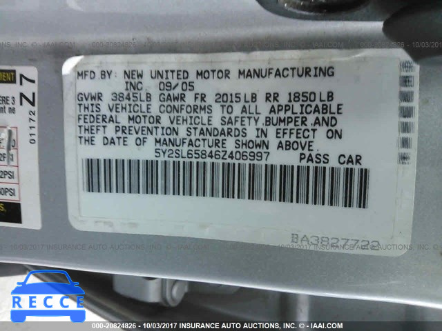 2006 Pontiac Vibe 5Y2SL65846Z406997 image 8