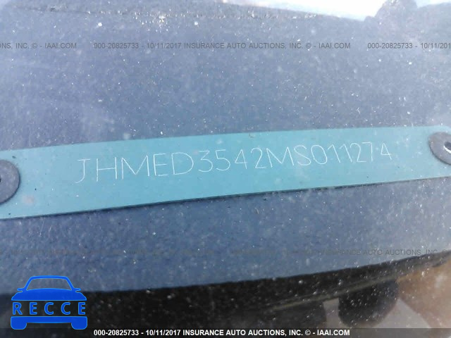 1991 Honda Civic DX JHMED3542MS011274 image 8