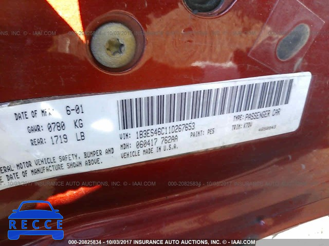 2001 Dodge Neon SE/ES 1B3ES46C11D267653 image 8