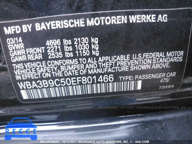 2014 BMW 335 XI WBA3B9C50EF801466 Bild 8