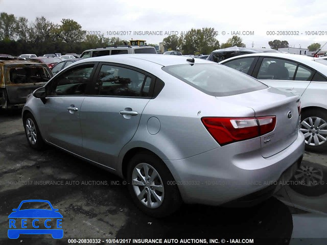 2015 KIA RIO LX KNADM4A3XF6460601 image 2