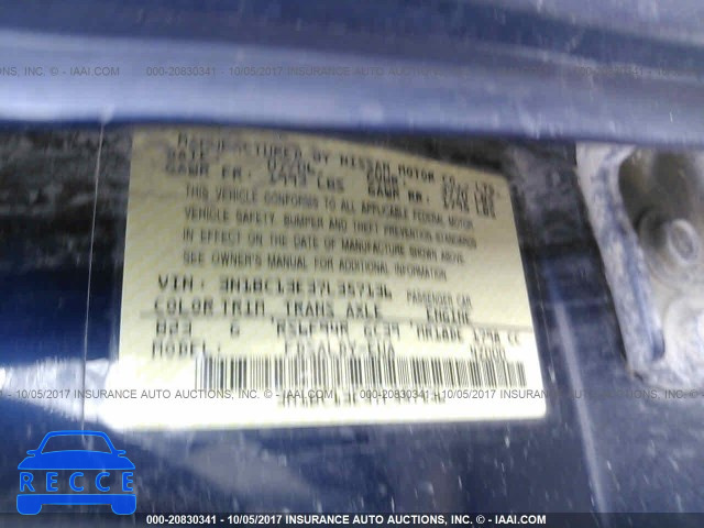 2007 Nissan Versa 3N1BC13E37L357136 image 8