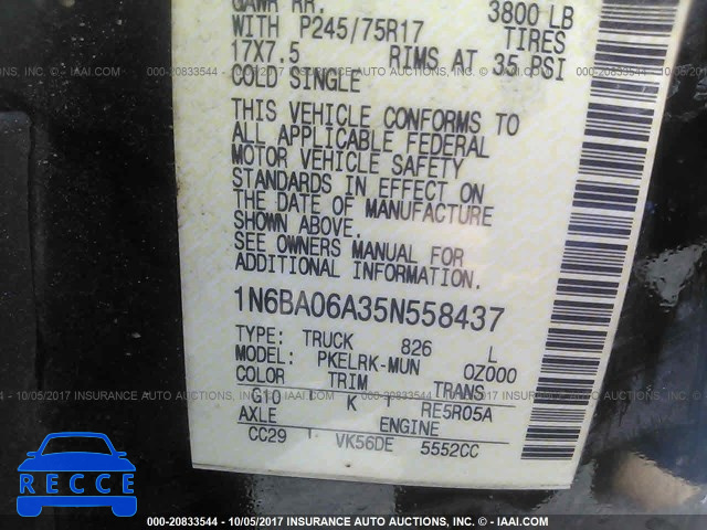 2005 Nissan Titan 1N6BA06A35N558437 image 8