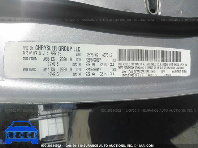 2012 Jeep Compass LATITUDE 1C4NJDEB5CD651156 image 8