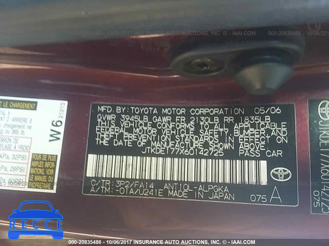 2006 Scion TC JTKDE177X60142725 image 8
