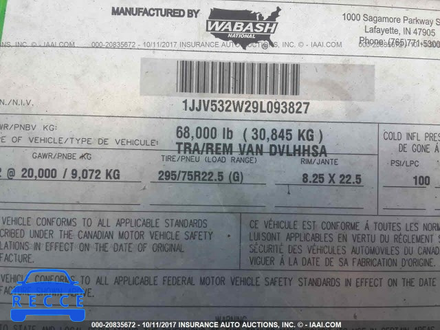 2009 WABASH NATIONAL CORP 53 DRY VAN 1JJV532W29L093827 image 8