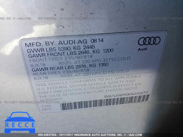 2015 Audi Q5 PREMIUM PLUS WA1LFAFP0FA034877 Bild 8