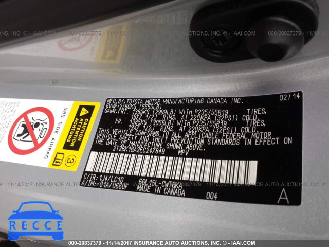 2014 Lexus RX 350 2T2BK1BA2EC247849 image 8