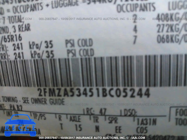 2001 Ford Windstar SEL 2FMZA53451BC05244 image 8