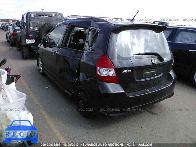 2008 Honda FIT SPORT JHMGD38688S013803 image 2