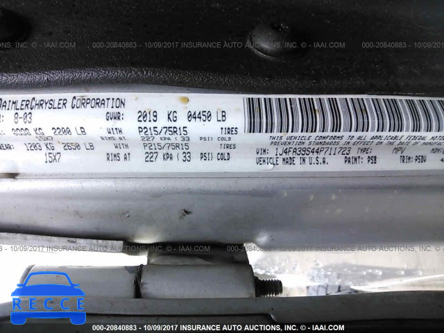 2004 Jeep Wrangler 1J4FA39S44P711723 image 8