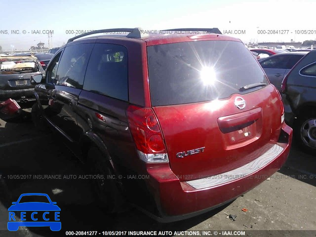 2006 Nissan Quest 5N1BV28U16N100905 image 2