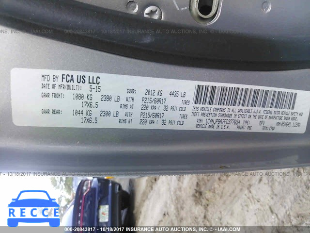 2015 Jeep Patriot 1C4NJPBA7FD377654 зображення 8