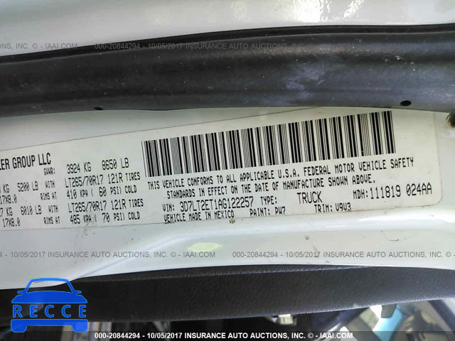 2010 Dodge RAM 2500 3D7LT2ET1AG122257 image 8