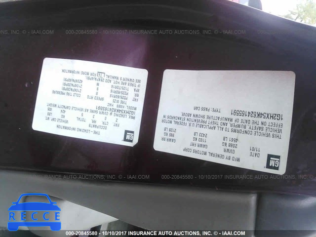 2002 Pontiac Bonneville SE 1G2HX54K624165591 image 8
