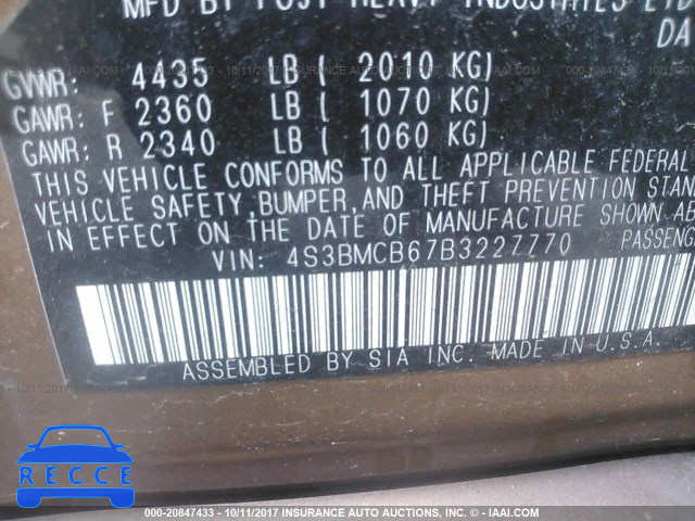 2011 Subaru Legacy 2.5I PREMIUM 4S3BMCB67B3227770 image 8