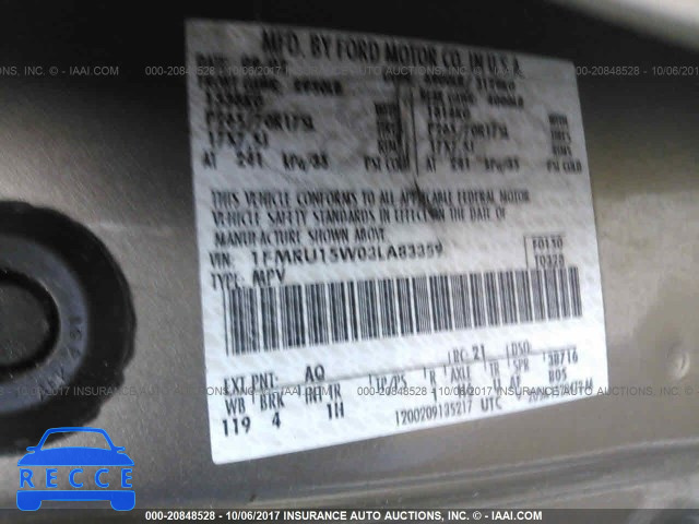2003 Ford Expedition 1FMRU15W03LA83359 image 8