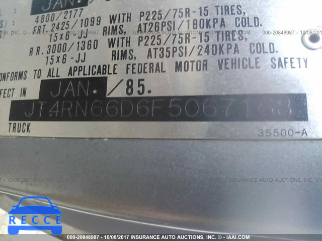 1985 Toyota Pickup XTRACAB RN66 DLX JT4RN66D6F5067168 Bild 8