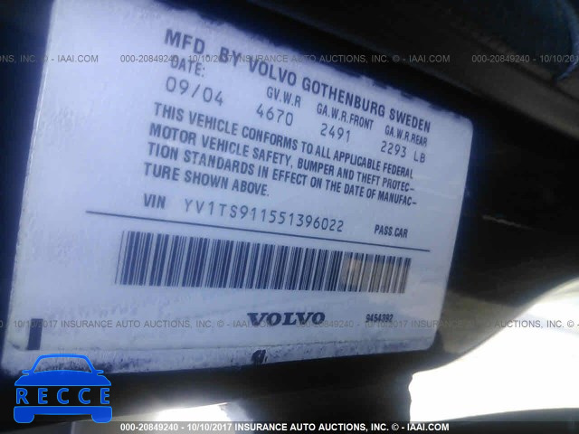 2005 Volvo S80 YV1TS911551396022 image 8