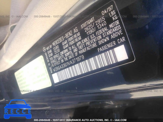 1997 Mercedes-benz S WDBGA33G1VA371979 image 8