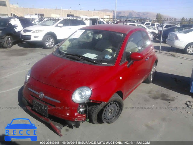 2012 Fiat 500 3C3CFFARXCT260476 image 1