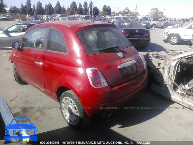 2012 Fiat 500 3C3CFFARXCT260476 image 2