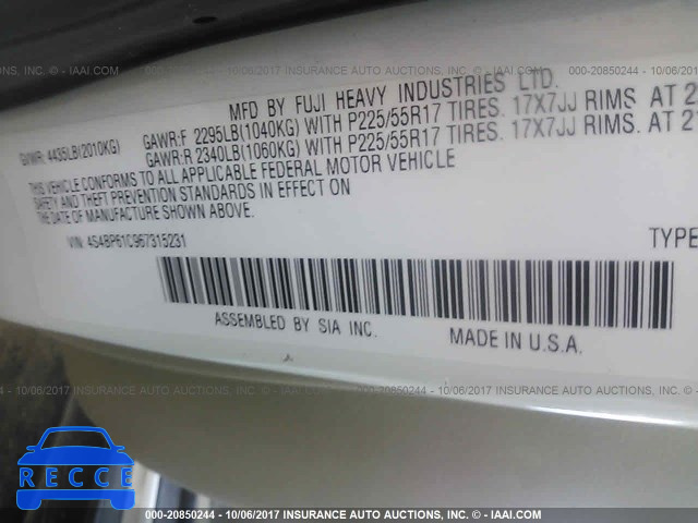 2006 Subaru Legacy 4S4BP61C967315231 image 8