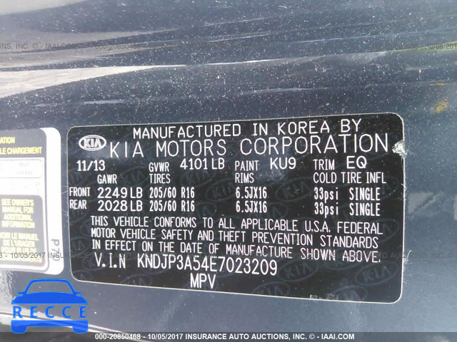 2014 KIA Soul KNDJP3A54E7023209 зображення 8