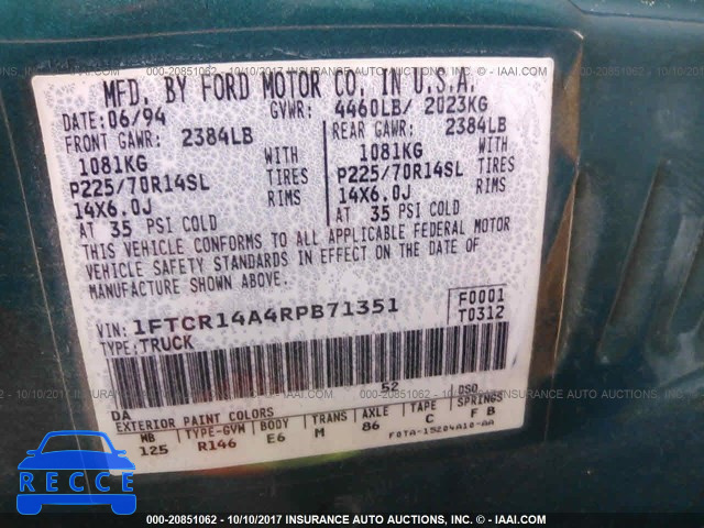 1994 Ford Ranger 1FTCR14A4RPB71351 image 8