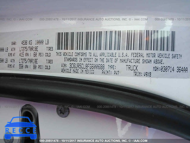 2015 RAM 2500 3C6UR5CL8FG600688 image 8