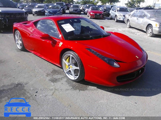 2012 Ferrari 458 Italia ZFF67NFA1C0185894 зображення 0