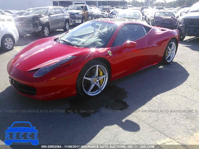 2012 Ferrari 458 Italia ZFF67NFA1C0185894 image 1
