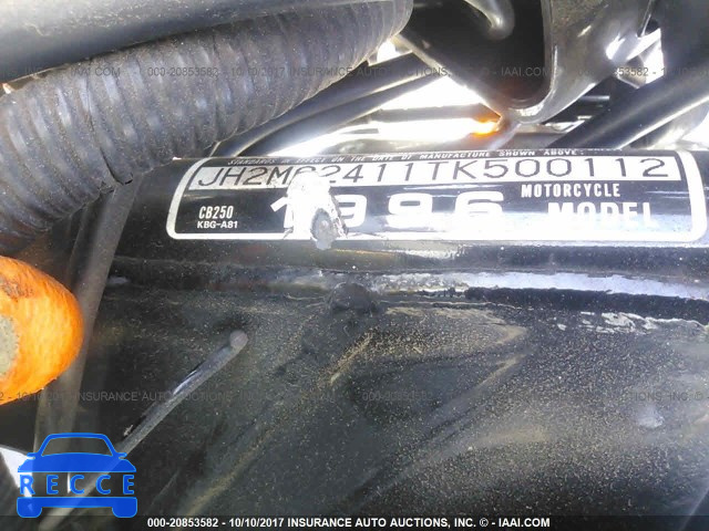 1996 Honda CB250 JH2MC2411TK500112 image 9