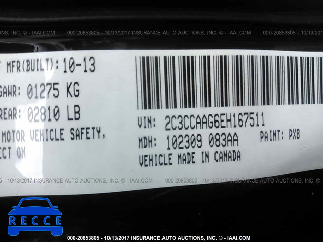 2014 Chrysler 300 2C3CCAAG6EH167511 image 8