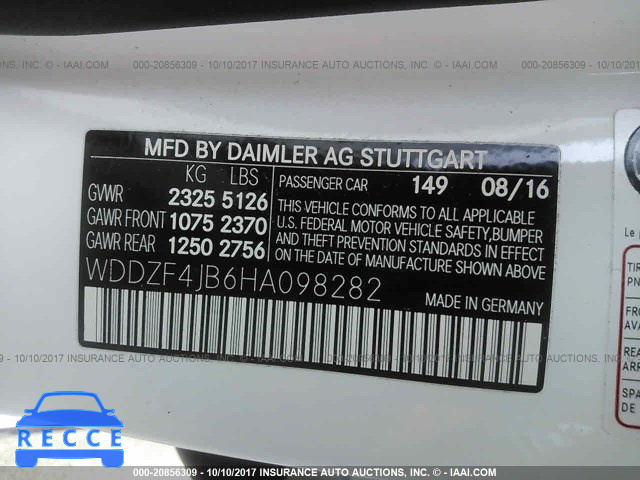 2017 MERCEDES-BENZ E 300 WDDZF4JB6HA098282 image 8