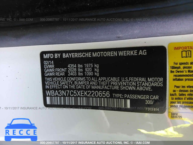 2014 BMW 428 WBA3N7C5XEK220656 зображення 8