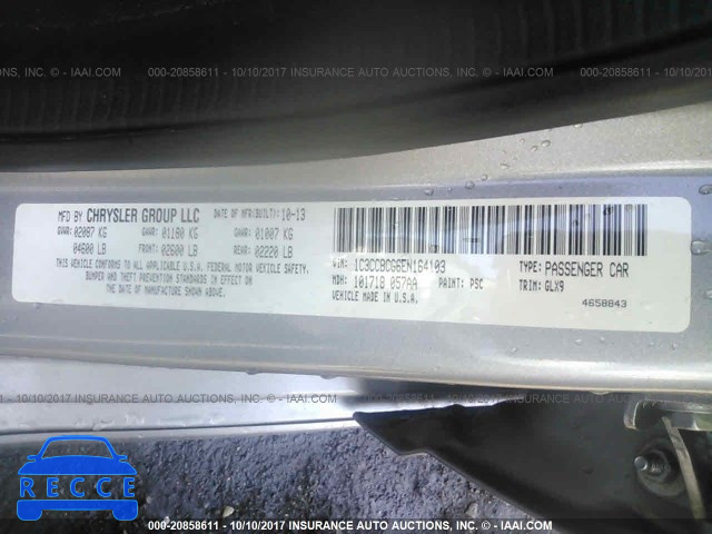 2014 Chrysler 200 1C3CCBCG6EN164103 image 8