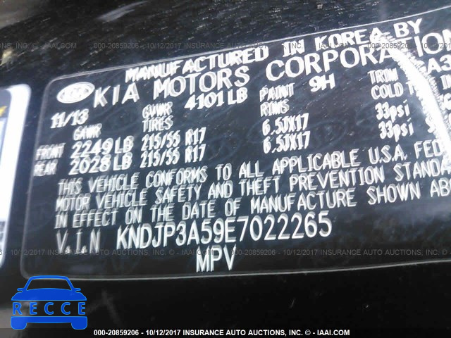 2014 KIA Soul KNDJP3A59E7022265 image 8