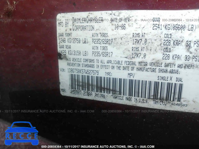 2007 Dodge Nitro SLT 1D8GT58K57W527579 image 8