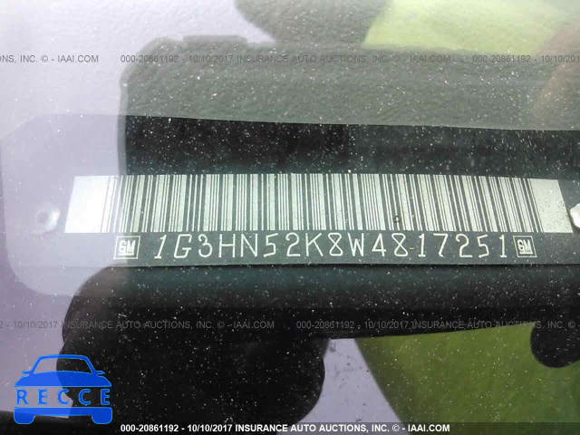 1998 Oldsmobile 88 1G3HN52K8W4817251 зображення 8