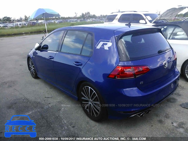 2016 VOLKSWAGEN GOLF R WVWUF7AU7GW045695 image 2