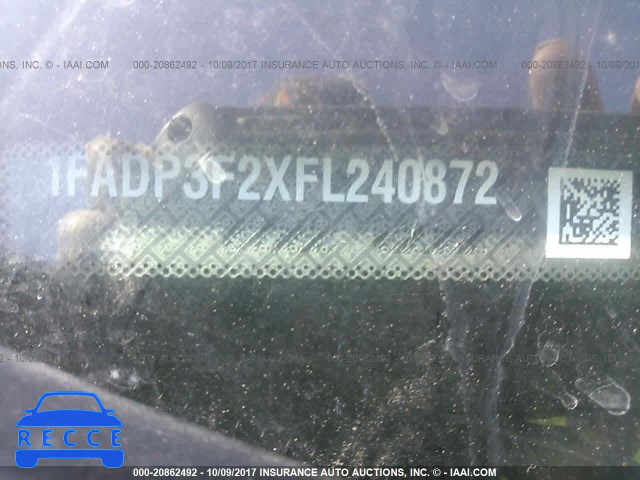 2015 Ford Focus 1FADP3F2XFL240872 зображення 8