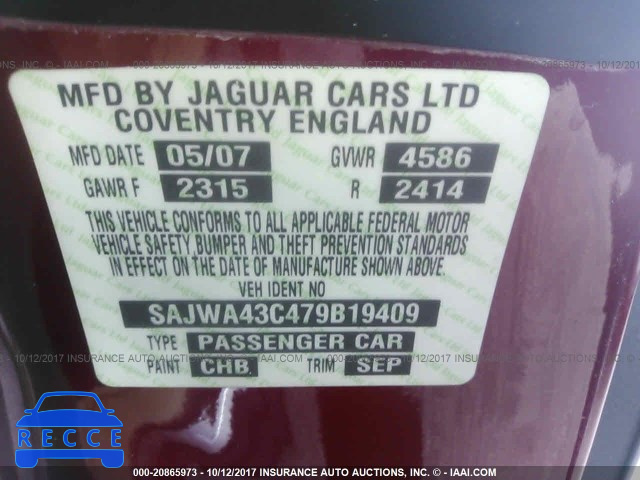 2007 Jaguar XKR SAJWA43C479B19409 зображення 8
