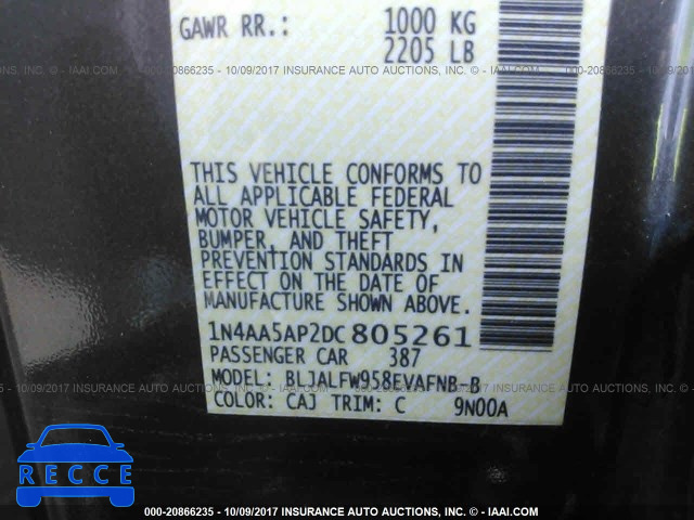 2013 Nissan Maxima S/SV 1N4AA5AP2DC805261 image 8