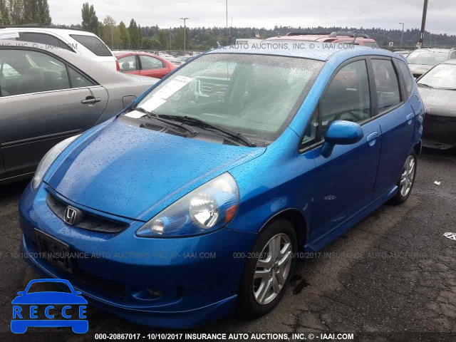 2008 Honda FIT SPORT JHMGD38608S074143 image 1