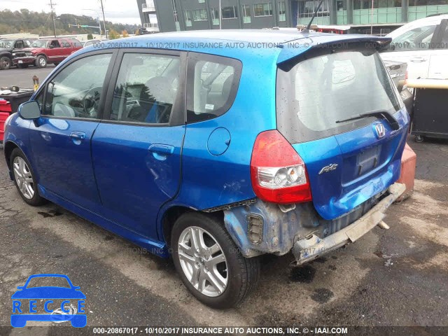 2008 Honda FIT SPORT JHMGD38608S074143 image 2