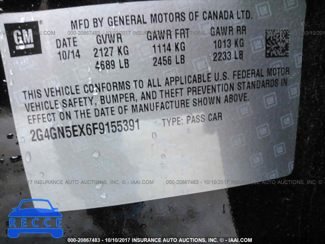 2015 Buick Regal PREMIUM 2G4GN5EX6F9155391 Bild 8